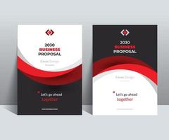 Clean and modern Proposal Cover Design Template adept to any  Project Such as  corporate brochure, annual reports, case studies, sales catalog, booklet, presentation, Portfolio, Magazine, etc. vector