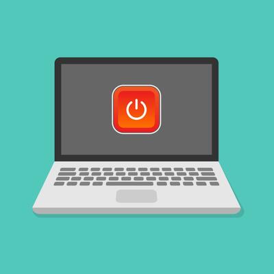 Turn Off Computer Vector Art, Icons, and Graphics for Free Download