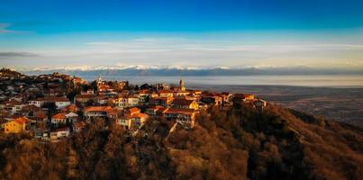 Sighnaghi town panorama photo