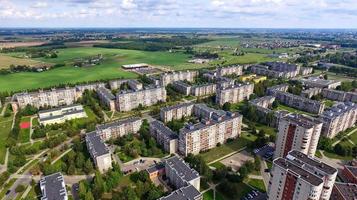 Block houses soviet buildings photo