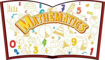 Doodle math formula with Mathematics font vector