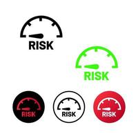 Abstract Low Risk Icon Illustration vector