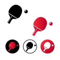 Abstract Table Tennis Icon Illustration vector