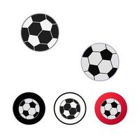 Ilustración de icono de balón de fútbol abstracto vector