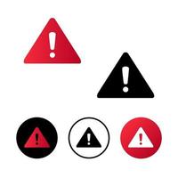 Ilustración de icono de signo de alerta abstracto vector