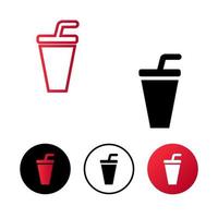 Abstract Beverages Icon Illustration vector