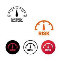 Abstract Medium Risk Icon Illustration vector