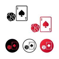 Abstract Gambling Icon Illustration vector