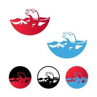 Abstract Ocean Icon Illustration vector