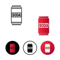 Abstract Soda Can Icon Illustration vector