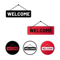 Abstract Welcome Icon Illustration vector