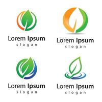 Leaf logo images vector