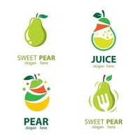 Pear logo images vector