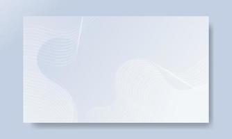 Abstract White Fluid Wave Background vector