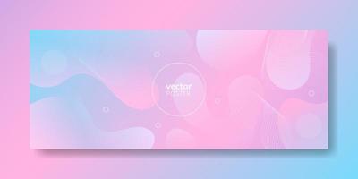 Abstract Pink Fluid Wave Background vector