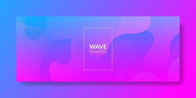 Abstract Purple Fluid Wave Background vector