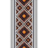 Diseño vertical de patrón étnico ikat para fondos o papeles pintados, alfombras, batiks, textiles tradicionales. patrón nativo, estilo de bordado ilustración vectorial vector