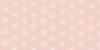 Floral pattern circle lines on pink background vector