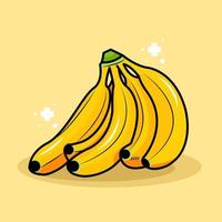 Banana fruit in vector illustration free download