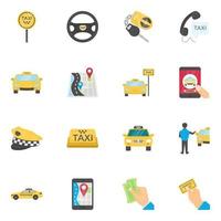 Taxi Services Concepts vector