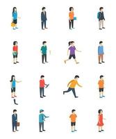 Trendy People Concepts vector