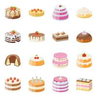 Set Of Cake vector