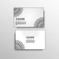 cover template with mandala flower. vector