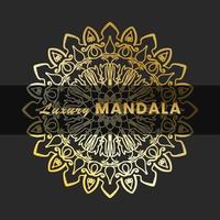 Luxury Mandala Gold Ornament vector