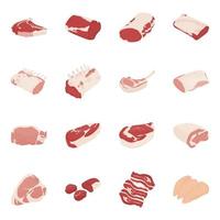 Pack Of Meat vector