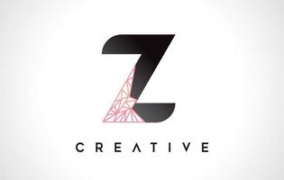 Letter Z Beauty Logo. Z Letter Design Vector with Origami Look Vector