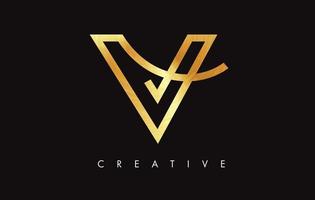 Logotipo de diseño de letra V. Logotipo de icono de letra v con swoosh moderno vector
