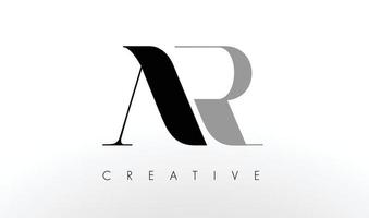 A R Letter Logo Design. Creative AR Letters Icon vector