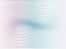 líneas de onda vectoriales que fluyen dinámico colorido azul rosa aislado sobre fondo blanco para el concepto de tecnología ai, digital, comunicación, ciencia, música vector