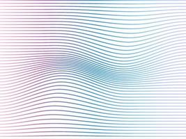 Vector wave lines flowing dynamic colorful blue pink isolated on white background for concept of AI technology, digital, communication, science, music