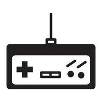 console game joystick vector line for web, presentation, logo, Icon Symbol.