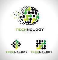 Technology Logo. Tech Logo Icon Vector