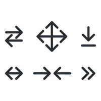 Arrow vector line for web, presentation, logo, Icon Symbol.