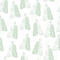 seamless doodle twotone hand draw christmas pine tree pattern background vector