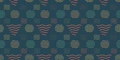 Abstract Geometric Shapes Seamless Pattern Background Dark Green vector