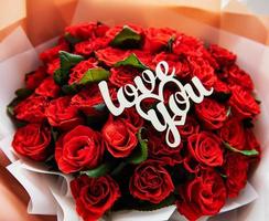 Beautiful red roses photo