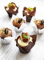 Cupkakes with figs and chocolate
