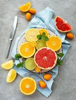 Fresh citrus fruits