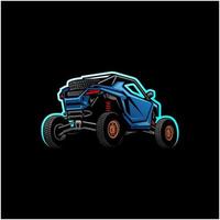 buggy - utv - atv aventura ilustración vectorial vector