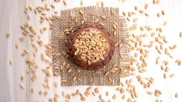 Crunchy Rusk or Toast for healthy life with wheat for breakfast. photo