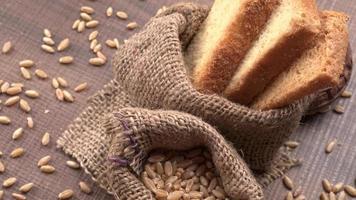 Crunchy Rusk or Toast for healthy life with wheat for breakfast. photo