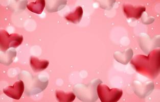 Valentine Hearts Background vector