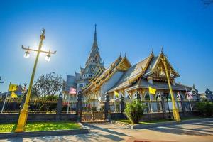 Wat Sothonwararam is a Buddhist temple in the historic centre and is a Buddhist temple is a major tourist attraction in Chachoengsao Province, Thailand. photo