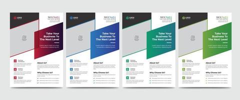 Colorful Corporate Modern Creative Business Flyer and Poster Template. Colorful Leaflet Design vector