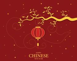 Happy Chinese New Year Greeting Template vector