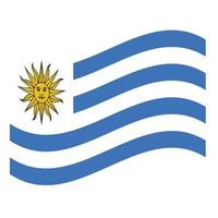 uruguay National Flag vector